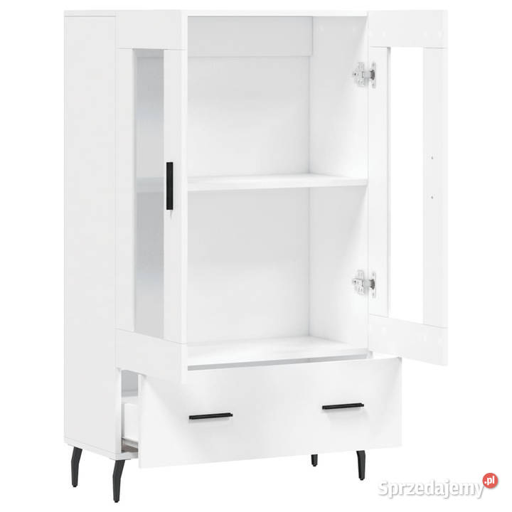 Wysoka szafka biała 695x31x115 materiał Warszawa