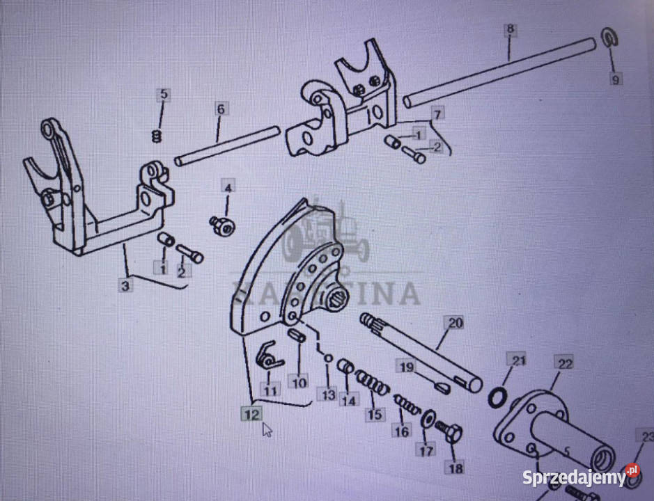 John Deere AR77725krzywkaJohn Deere 455547554955 Jastrzębniki