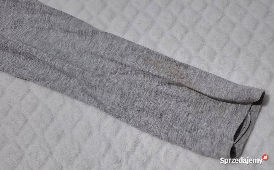 Koszulka długi rękaw chłopięca szary melanż