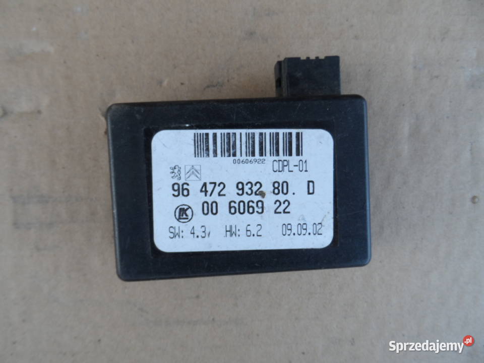 Sensor deszczu Peugeot 206 207 Citroen C2 C3 Układ elektryczny Kalisz