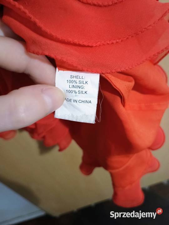 jedwabna sukienka z falbanami PRADA Poznań