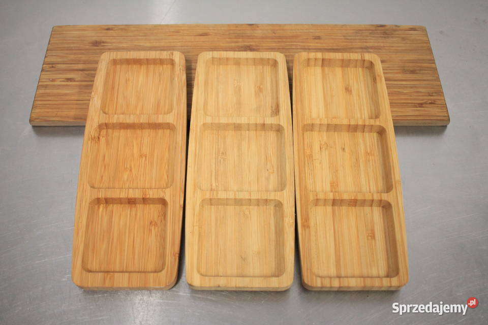 Drewniane miseczki niskie ładny komplet śląskie Pszczyna