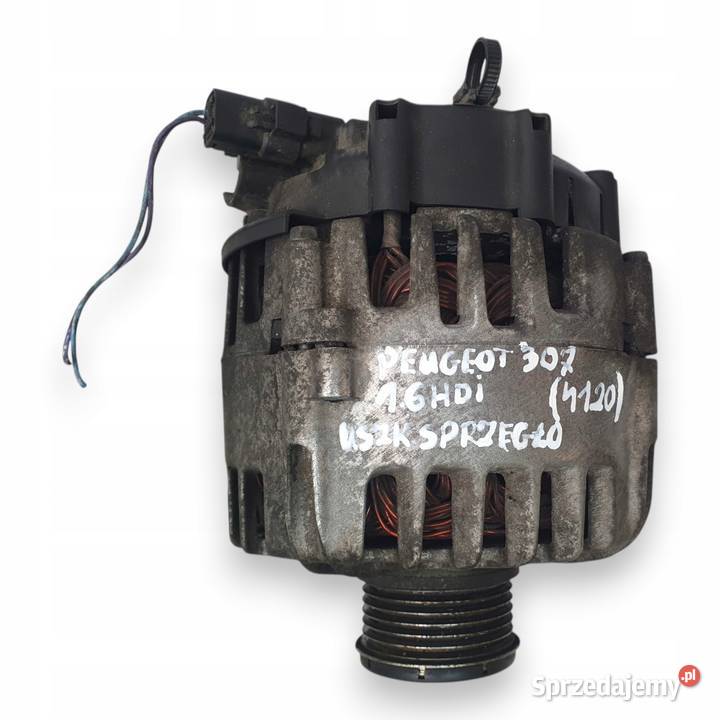 ALTERNATOR Citroen Berlingo Peugeot 1007 206 16 Układ elektryczny silnika Chełm