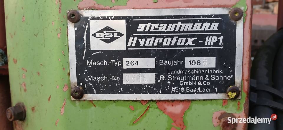 Sprzedam wycinak strautmann Kolno