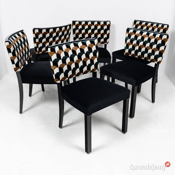 Komplet 6 krzeseł Modernizm Art Deco Antyki Swarzędz