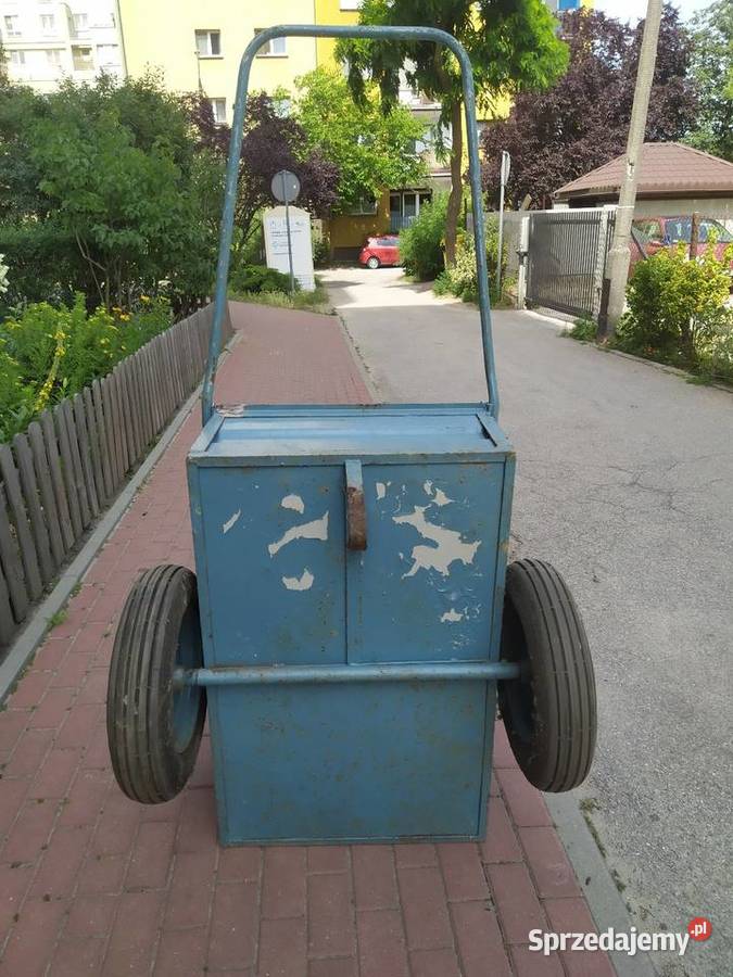 Wózek ogrodowy transportowy przyczepka Stomil Pruszków