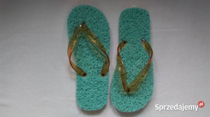 KLAPKI damskie JAPONKI masujące r 3940 NOWE zielony Sandały i klapki Białystok sprzedam