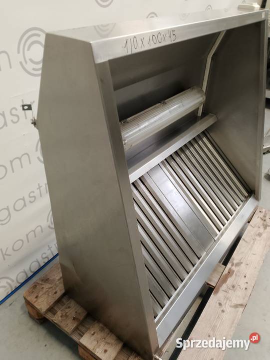 Okap przyścienny trapezowy 110x100 z łapaczami Wrocław