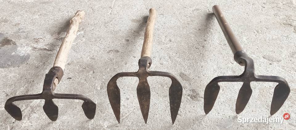 Motyki do ziemniaków kute nie używane Paskudy