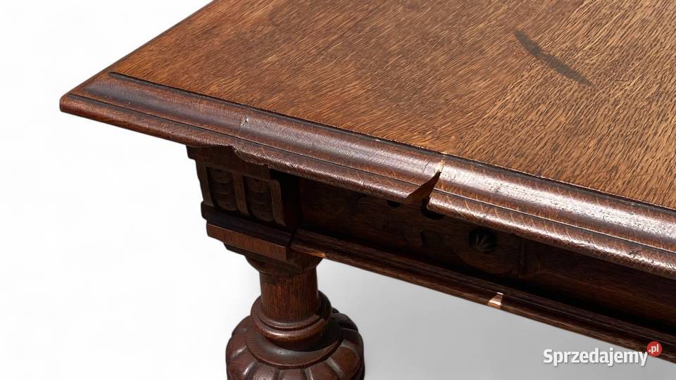 Rzeźbiony komplet do jadalni w eklektycznym zachodniopomorskie