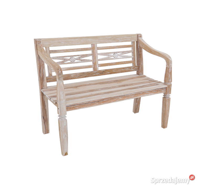 Ławka Batavia 120 limitowana edycja bielona z Olsztyn