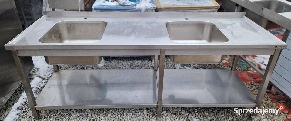 Zlew Gastronomiczny 2 Komorowy Z Półką 2207085 Ostrów Wielkopolski sprzedam
