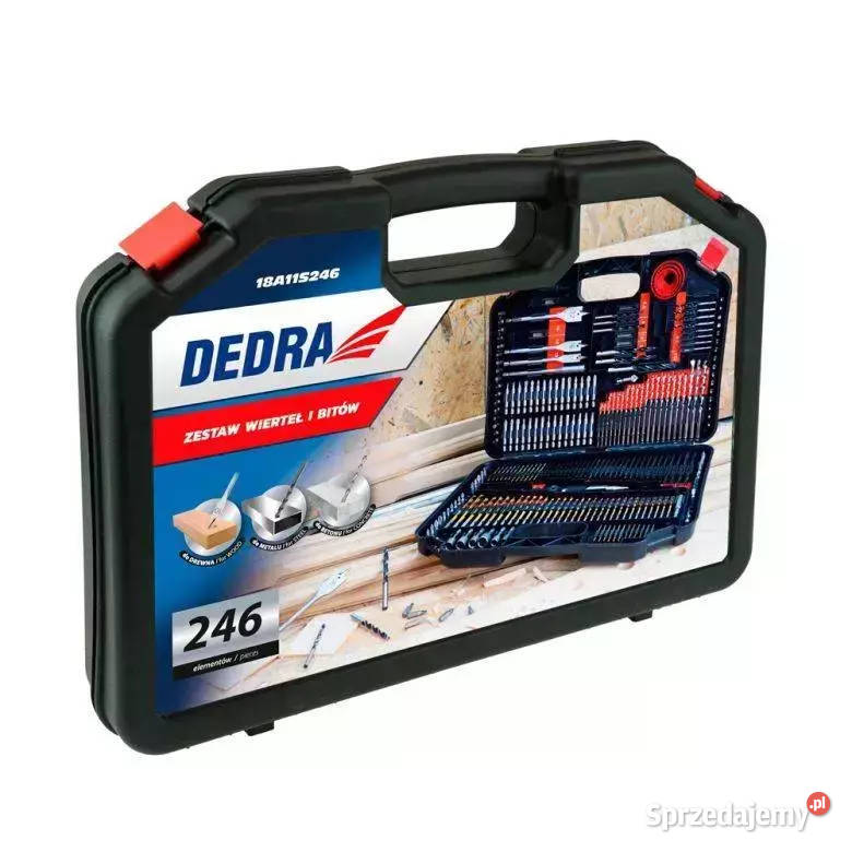 ZESTAW WIERTEŁ KOŃCÓWEK WKRĘTAKOWYCH BITÓW DEDRA Opalenica
