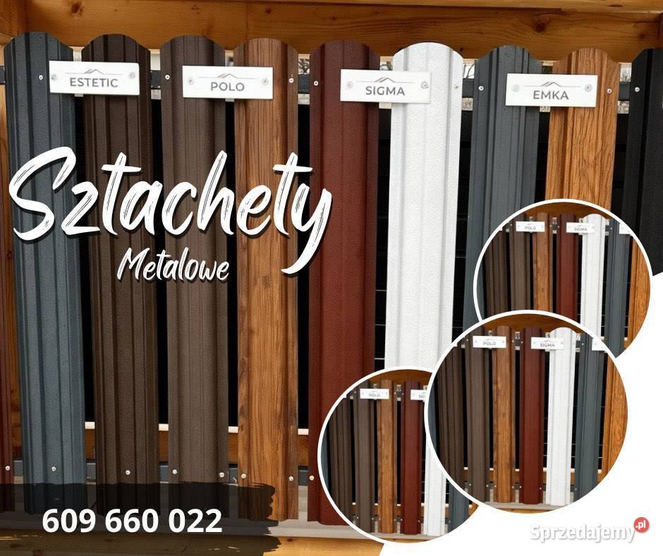 Ogrodzenia sztachety metalowe 6 mb metal Kleszczów