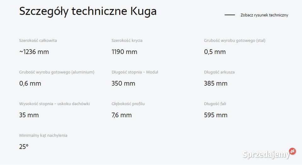 Blachodachówka KUGA Pladur Wrinkle MATTK Hajnówka