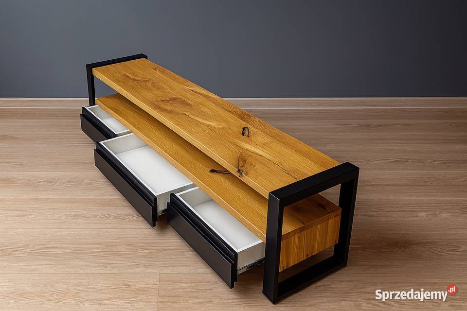 Szafka RTV Dębowa LOFT 100 Lite Drewno Różne Warszawa