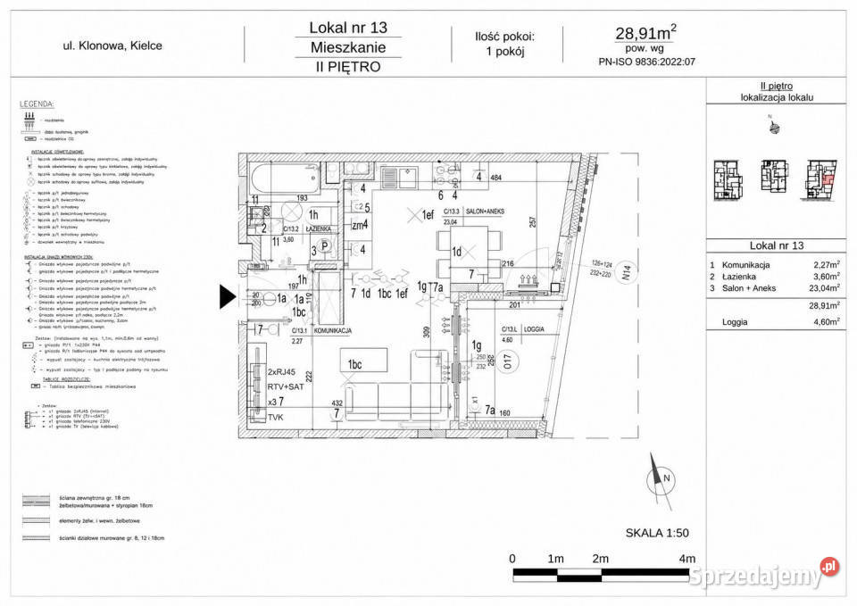 Mieszkanie 4506m2 1 pok Kielce Rok budowy 2026