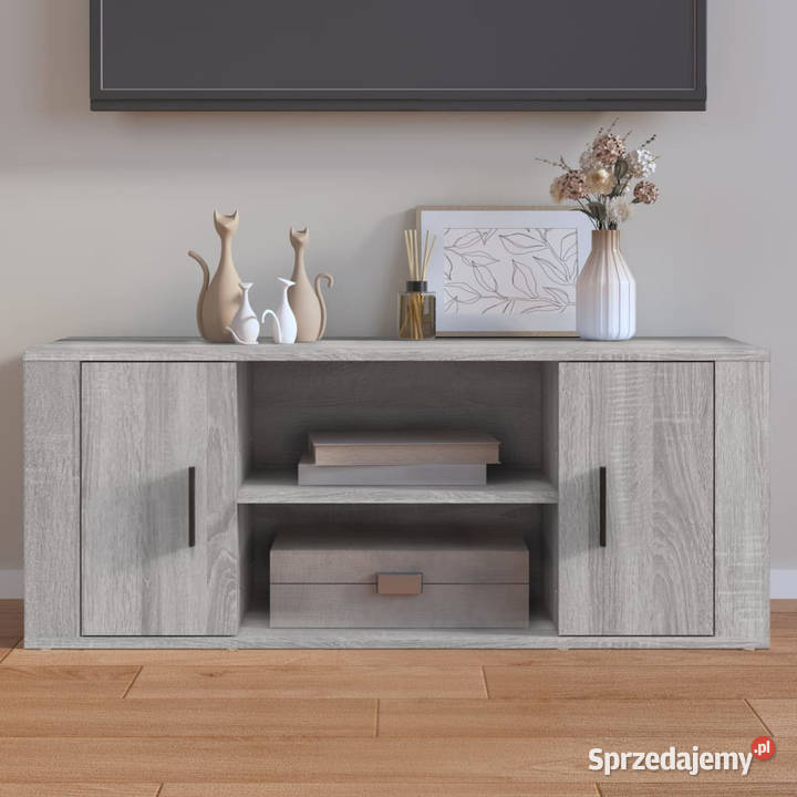 Szafka pod telewizor szary dąb sonoma 100x35x40 Warszawa