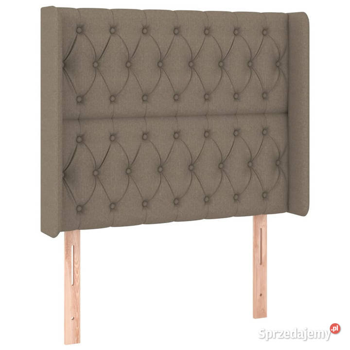 Zagłówek uszak taupe 93x16x118128 tkanina Warszawa
