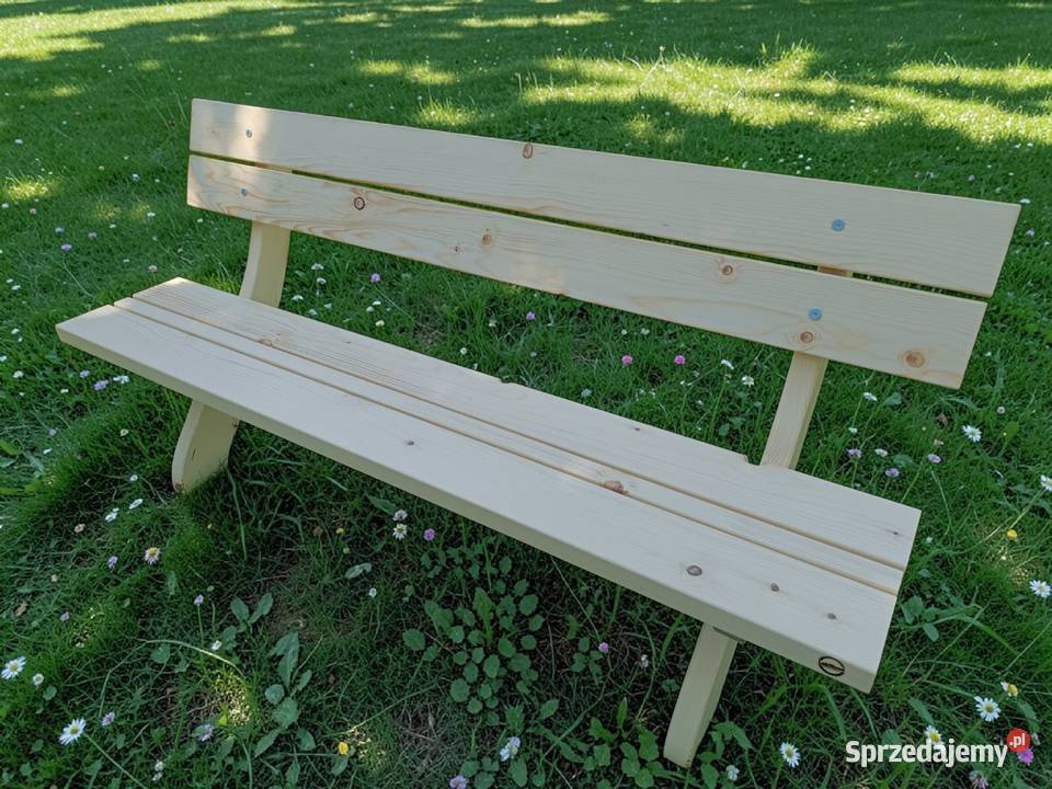 Ławka ogrodowa drewniana 4 osób Transport do 50 drewno