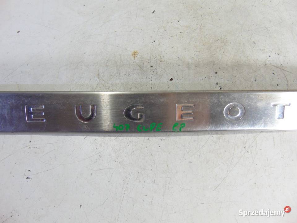 LISTWA NAKŁADKA PROGU PRAWA PEUGEOT 407 COUPE osobowe