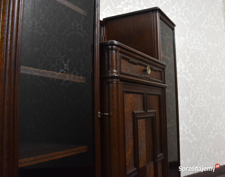 Mały dębowy kredens stary renowacji stylowy dąb Swarzędz