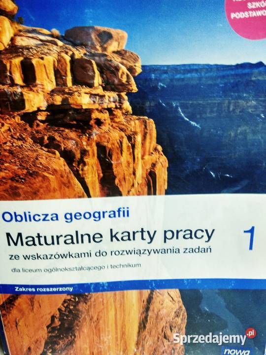 Maturalne karty pracy 1 geografia Antykwariat Warszawa