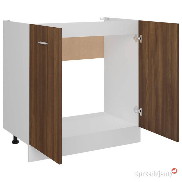 Szafka pod zlewozmywak brązowy dąb 80x46x815 Warszawa