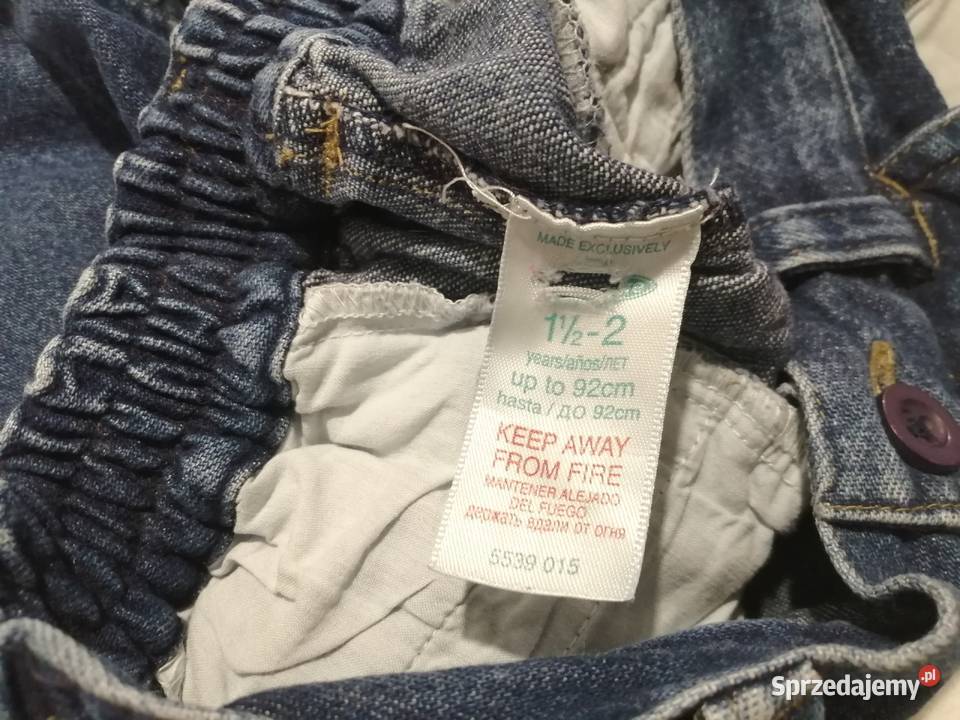 Krótkie spodenki dżinsowe 92 1824m 152 lata Czeladź