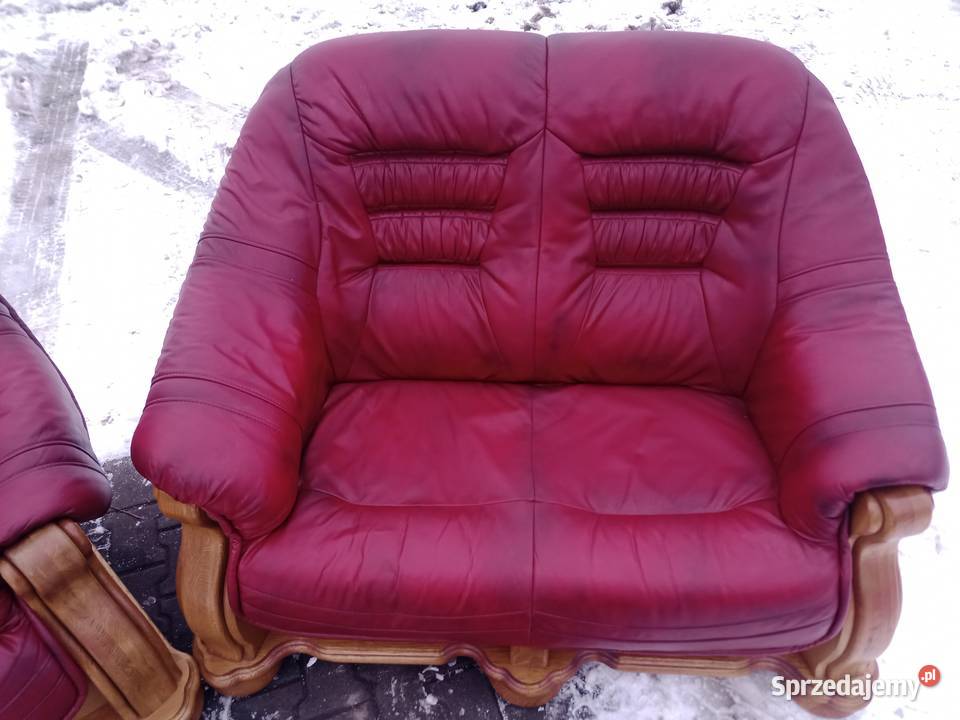 Komplet Wypoczynkowy KLER 321 i Pufa i Ława Dąb śląskie Kozy