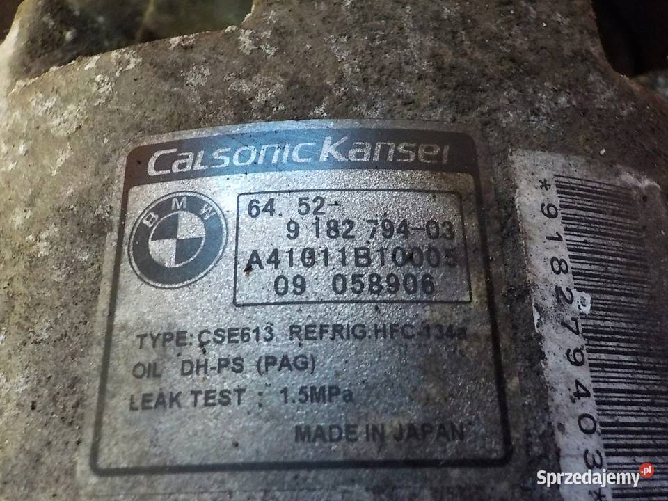 BMW E87 E90 20 B 10r N43 sprezarka klimatyzacji osobowe Suków