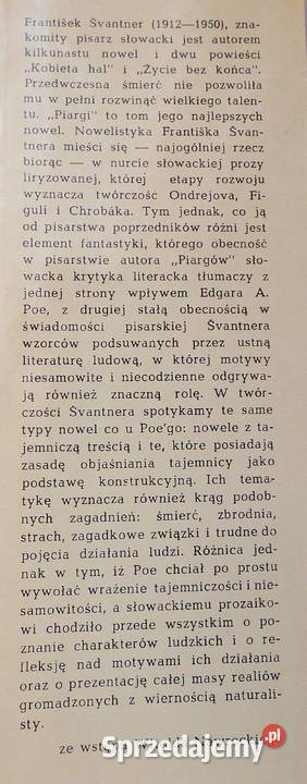 L Piargi Svantner Proza i poezja Warszawa sprzedam