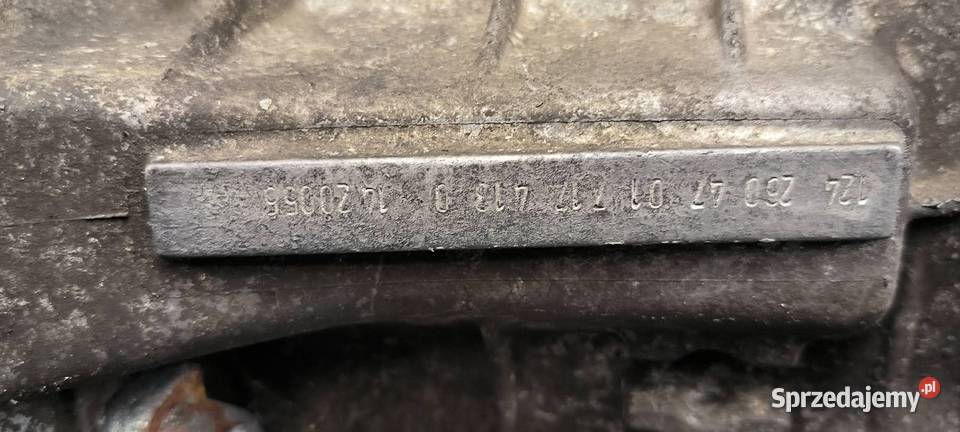 SKRZYNIA BIEGÓW MERCEDES W124 1242604701 Pozostałe Lipno