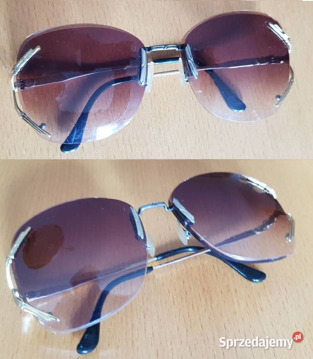złocone eleganckie szykowne okulary Okulary Kielce sprzedam
