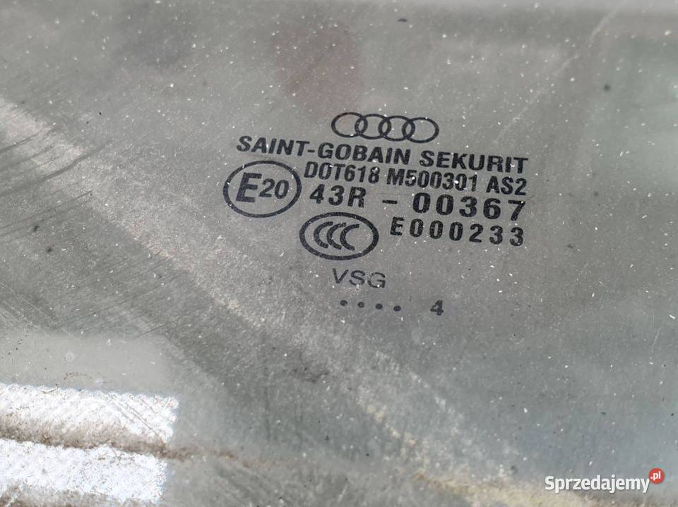 SZYBA DRZWI LEWY PRZÓD AUDI A8 D3 AS2 Lipno