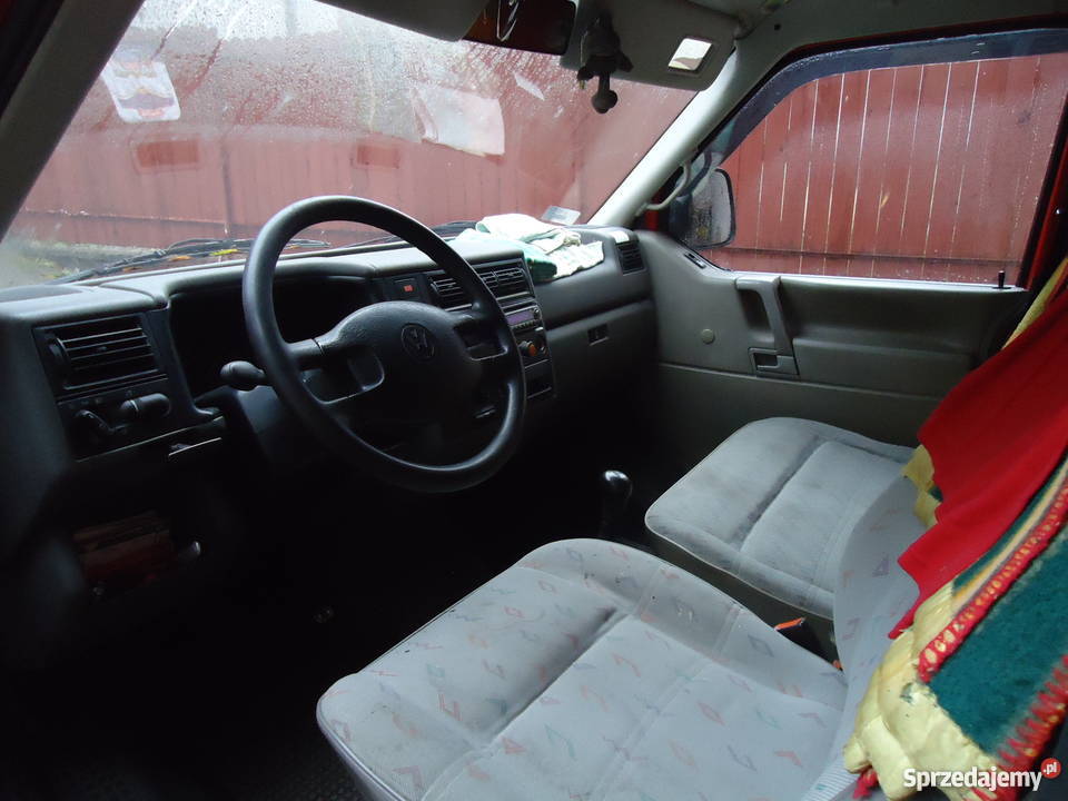 Vw T4 6osobowy Long 97r Bezpośrednio Właściciela czerwony Grudziądz
