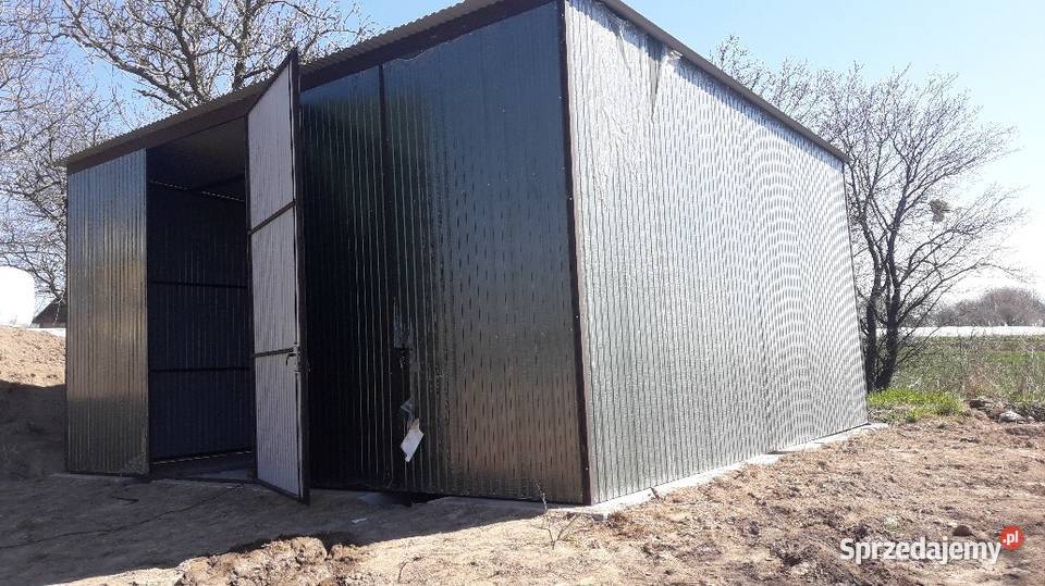 Garaż Blaszany Jednospadowy Garaże Blaszane 45m2 Sprzedaż Kościan