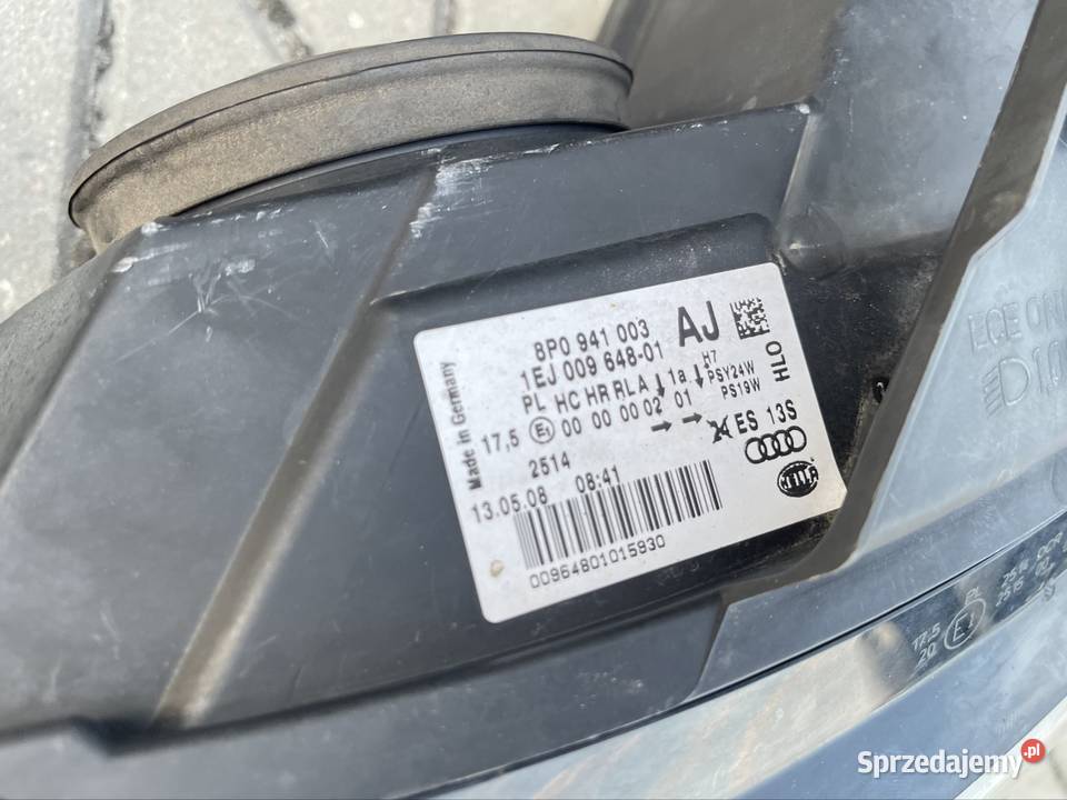 Audi a3 8p 2gi lift lampy przednie prawa lewa lubelskie