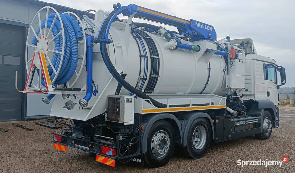 MAN TGS MULLER wuko beczka do kanalizacji