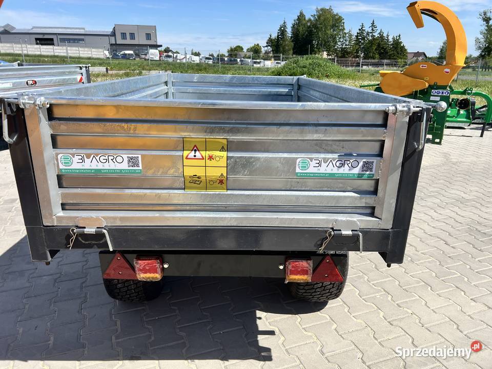 Przyczepka przyczepa 15 2T z Kiper oświetlenie Przyczepy rolnicze Wieluń
