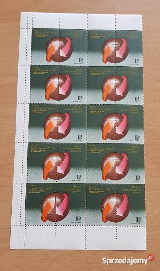 Znaczek okolicznościowy Bank Pekao SA 3 arkusze sprzedam