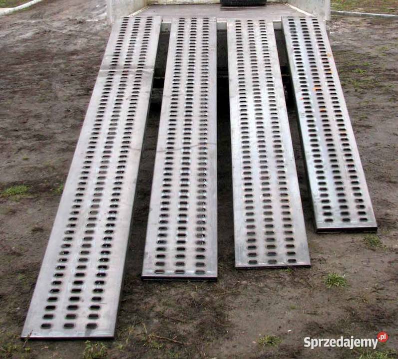 Najazdy aluminiowe 1x wzm 2000x420x90mm Podjazdy dostawcze Lubanie