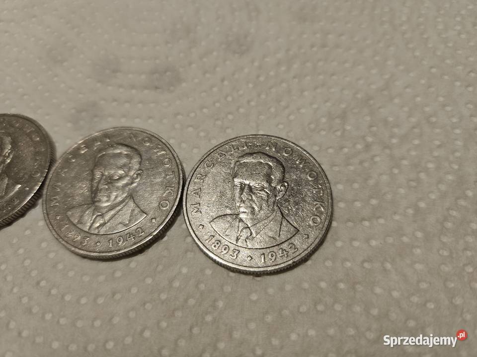 3x moneta 20zl Marceli Nowrotko 1976r Bez znaku