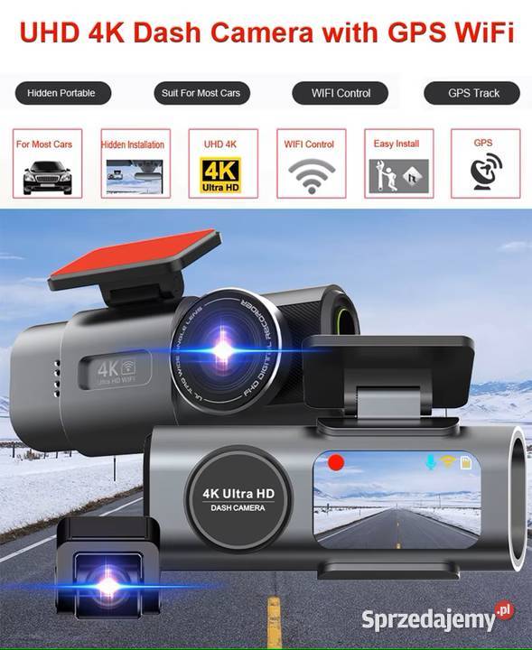 Dashcam Mini 4K UHD GPS Wifi Kamera Rejestrator Radom sprzedam
