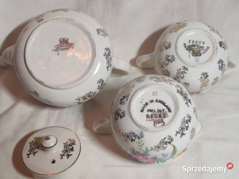Stary angielski zestaw czajnik mlecznik Kraków