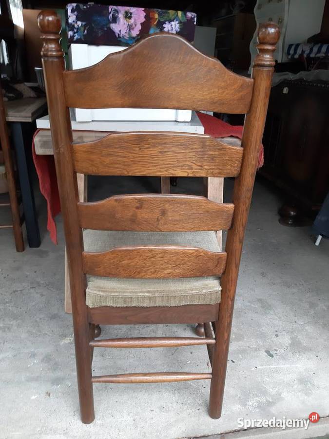 Komplet 4 wygodnych krzeseł holenderskich Ciechocinek sprzedam