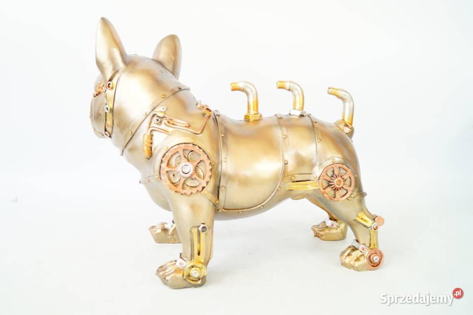 PIES MECHANICZNY BULDOG rzeźba steampunk Gizałki