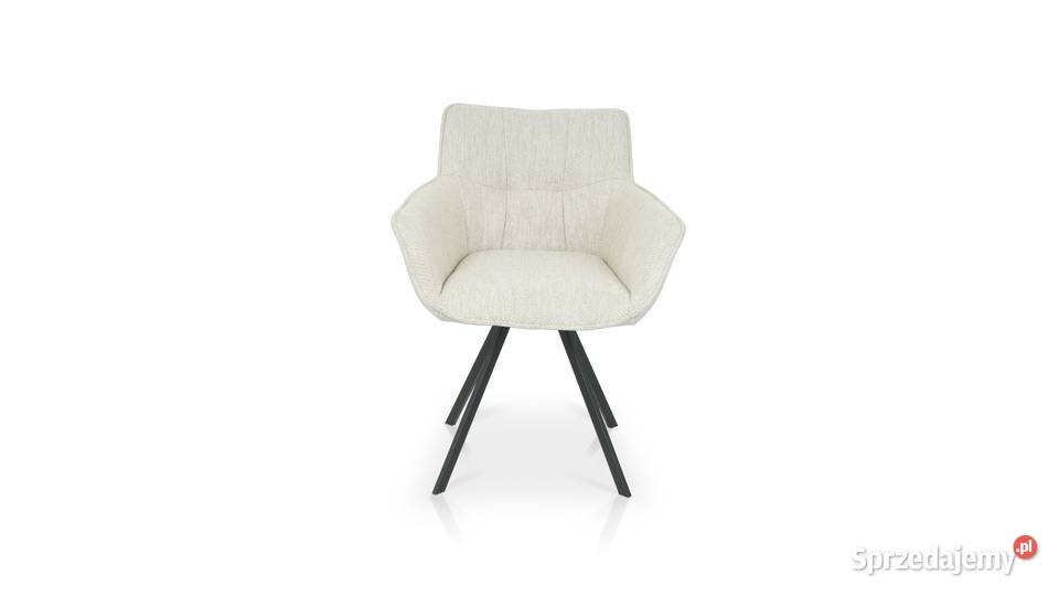 Krzesło Gaya obrotowe skóra połączona z tkaniną