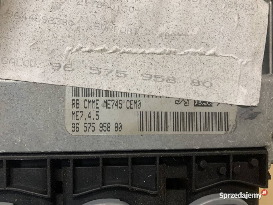 9657595880 sterownik komputer silnika citroen c4
