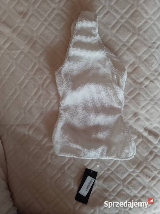 38M Biały strój kąpielowy z odkrytymi ramionami Kraków